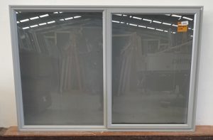 Silver pearl aluminium awning window