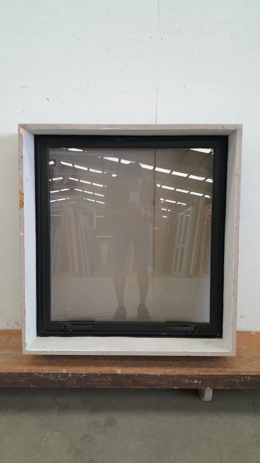 Black double glazed awning window