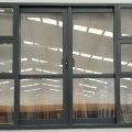 Black Double Glazed double sliding door