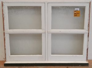 Wooden twin awning window
