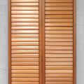 Tall Pair of Cedar Articulating Louvre Shutter/Doors