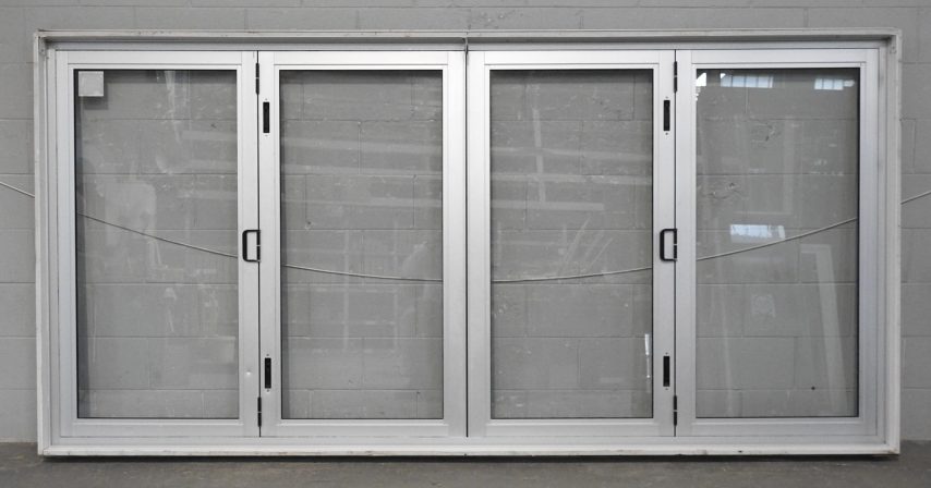 Silver Aluminium Bi-Fold Window