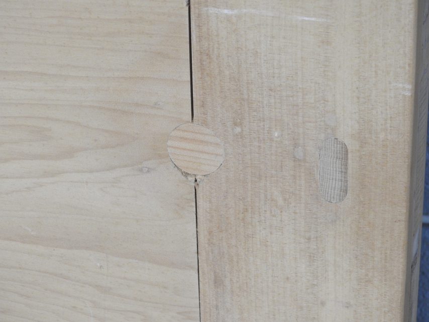 Narrow Wooden Villa 4 Panel Door - Restored / Unhung