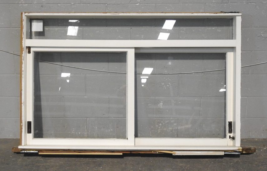 Wooden Sliding Window with Toplight