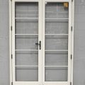 Off White Aluminium French Doors