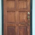 Beautiful Cedar Wooden entrance door Ironsand frame