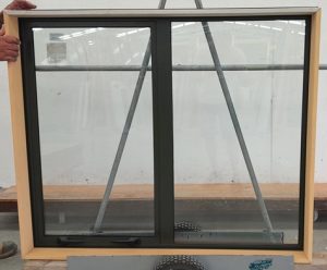 Double glazed karaka green Aluminium awning window