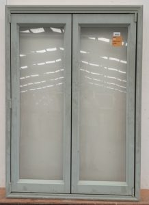 Mist green aluminium bi-fold Window/ door
