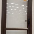 Brown aluminium door