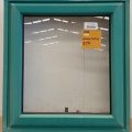 Teal aluminium awning window