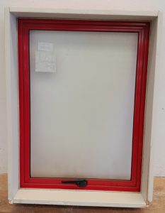 Pioneer red aluminium awning window