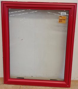 Pioneer red aluminium awning window