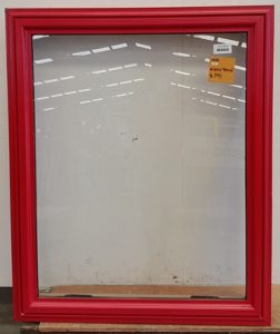 Pioneer red aluminium awning window