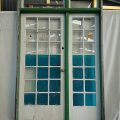 Wooden large bungalow entry door