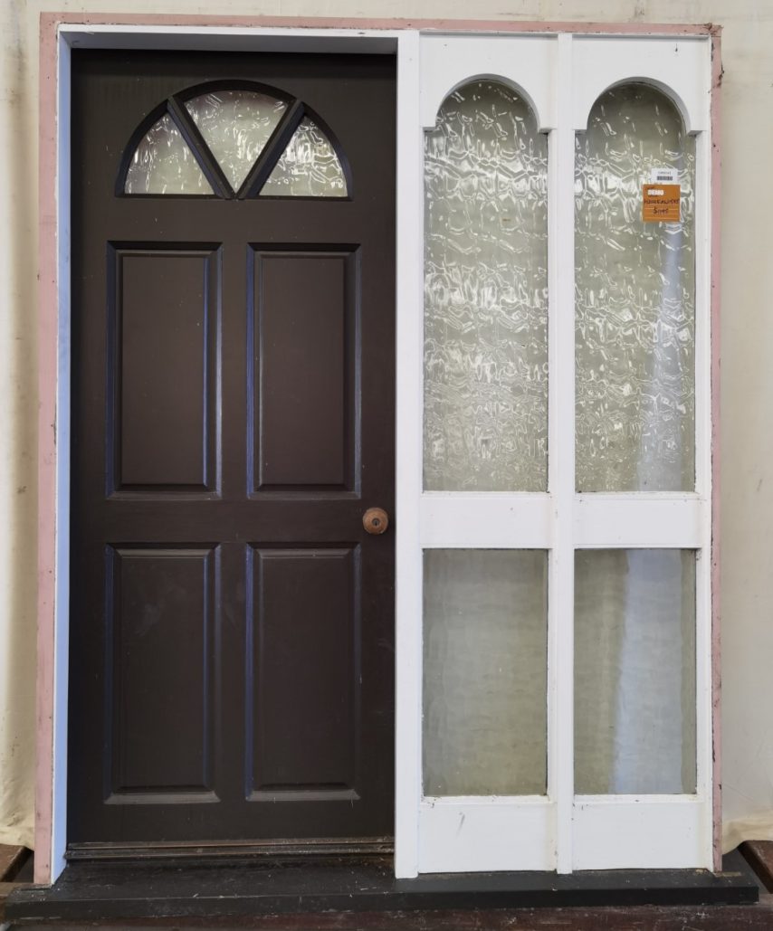 Wooden entrance door