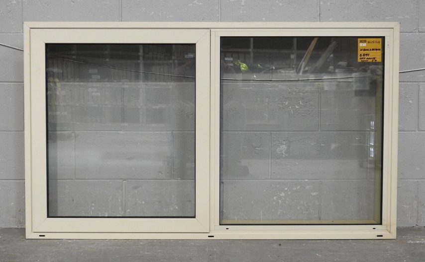 Off White Aluminium Awning Window - Double Glazed