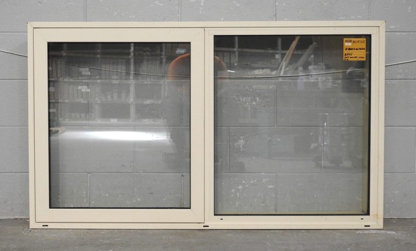 Off White Aluminium Awning Window - Double Glazed