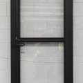 Black Aluminium Door - Opens In From Left