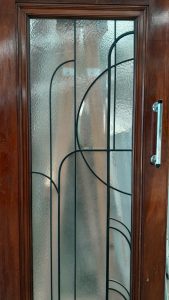 Beautiful Wodden interior leadlight door