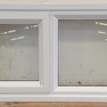 White aluminium awning window