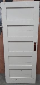 Solid 5 panel wooden Bungalow door