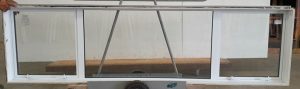 White double glazed twin awning window
