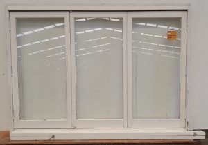 Wooden bi-fold window