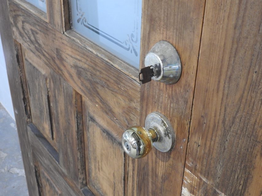 Wooden Exterior Double Doors - Unhung