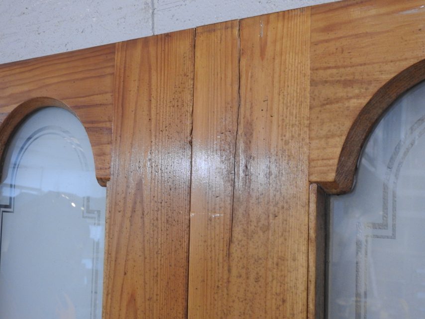 Wooden Exterior Double Doors - Unhung