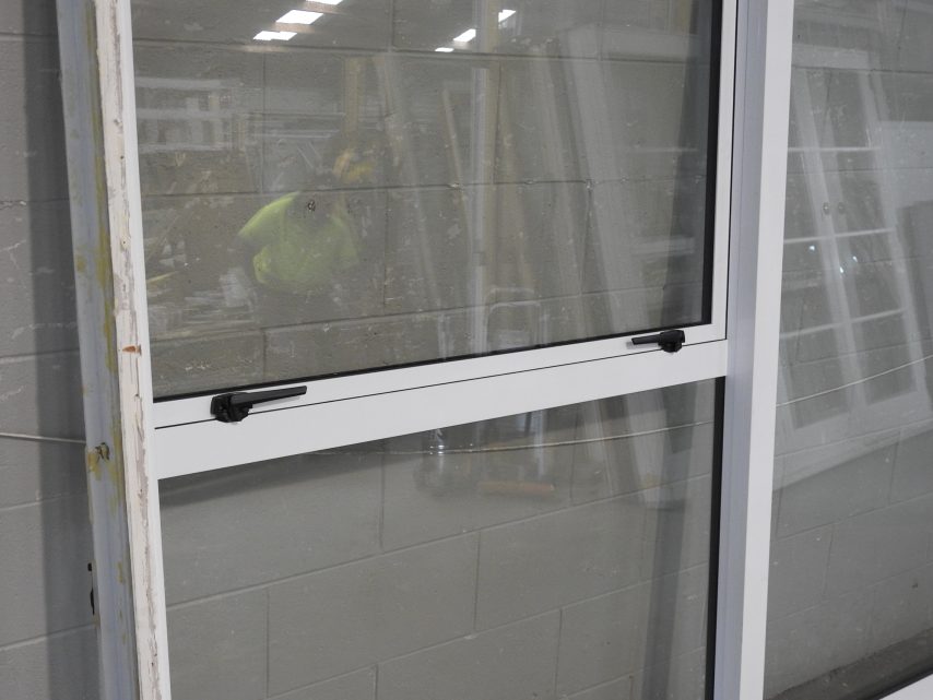 White Aluminium Sliding Door - Double Glazed