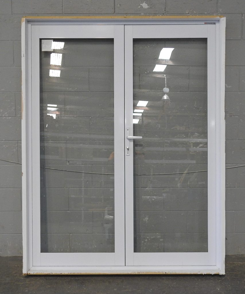 White Aluminium French Doors