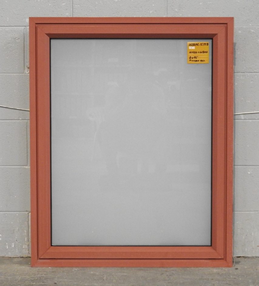 Pioneer Red Aluminium Single Awning Window