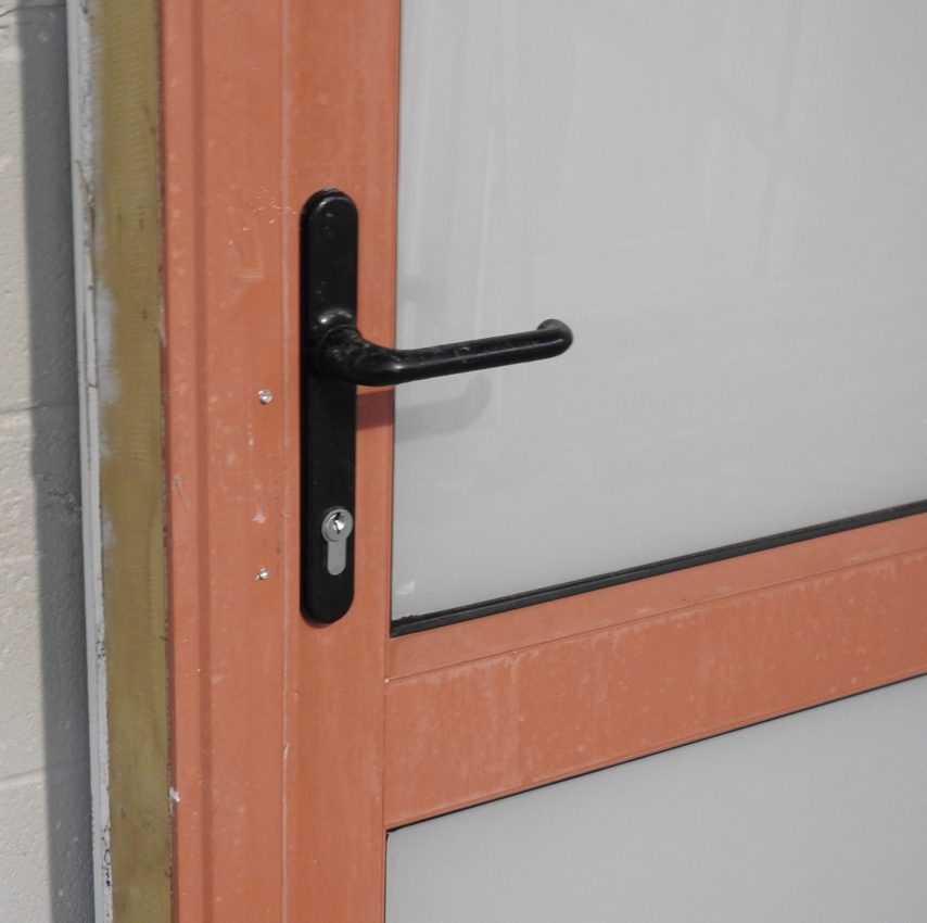 Pioneer Red Aluminium Door - Opens In From Left