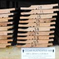 Cedar 180mm Rusticated Weatherboard - 129Lm Job Lot