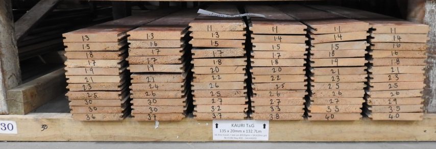 Kauri Tongue & Groove Flooring - 132Lm = 16m2 Job Lot