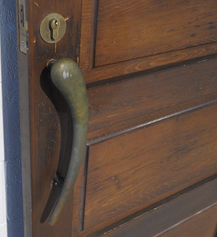 Large Wooden (Cedar) exterior 5 panel door - unhung
