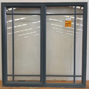 Colonial stytle denim blue aluminium awning window
