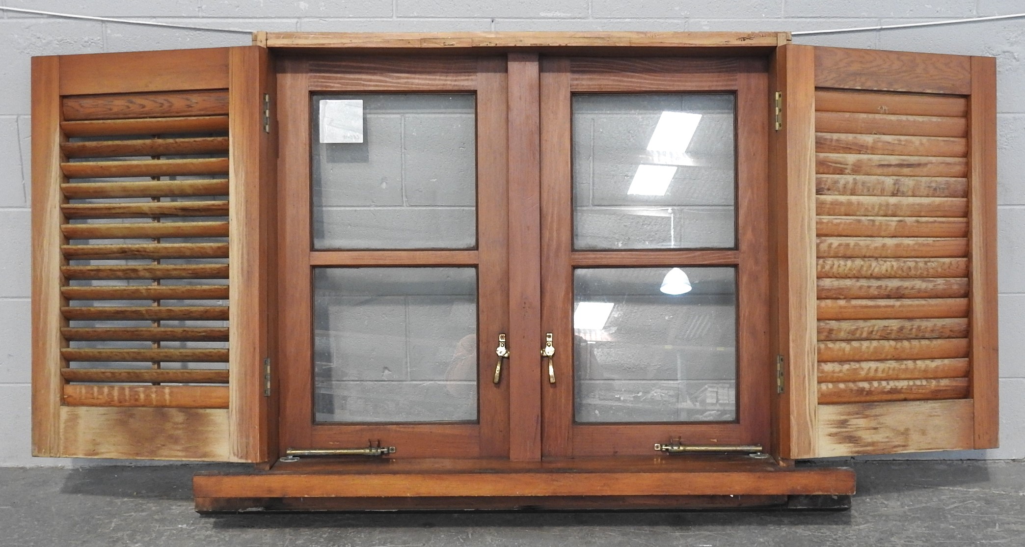 Wooden Casement Window With Shutters