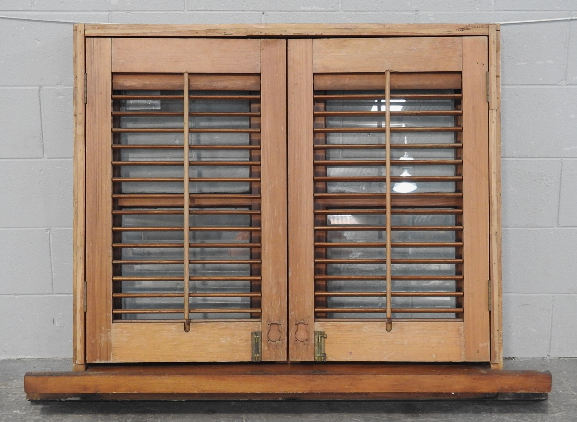 Wooden Casement Window With Shutters