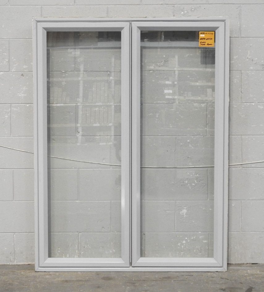 Silver Pearl Aluminium Casement Window
