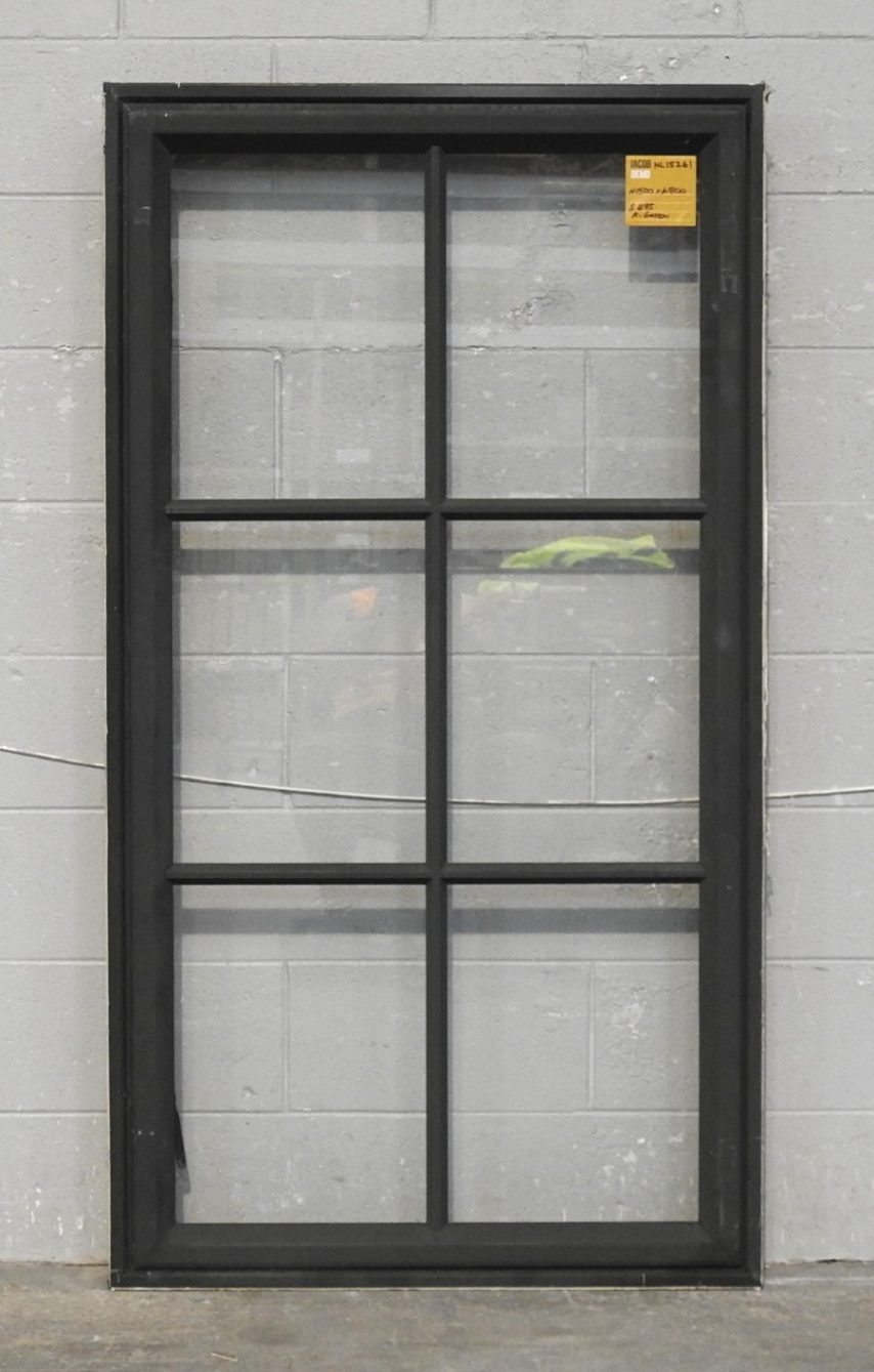 Colonial Style Karaka Green Aluminium Casement Window