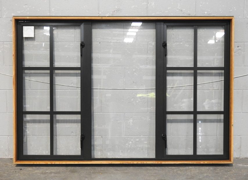 Colonial Style Karaka Green Aluminium Casement Window