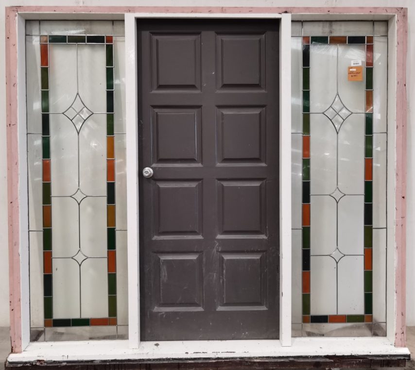 Beautiful Wooden leadlight entrance door