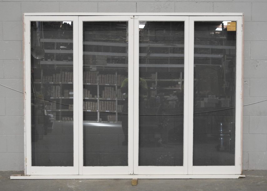 Large Wooden Bi-Fold Window with Tinted Glass