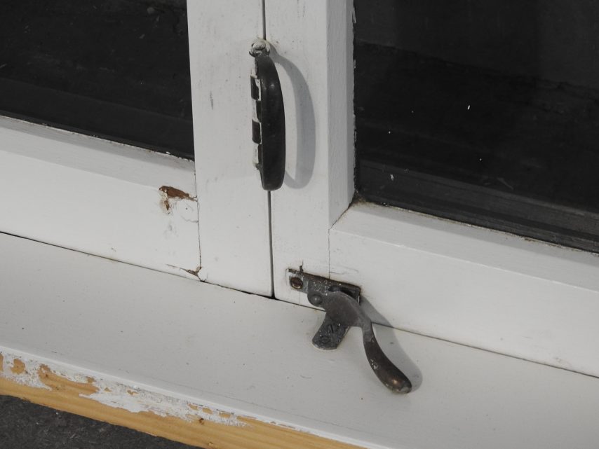 Large Wooden Bi-Fold Window with Tinted Glass