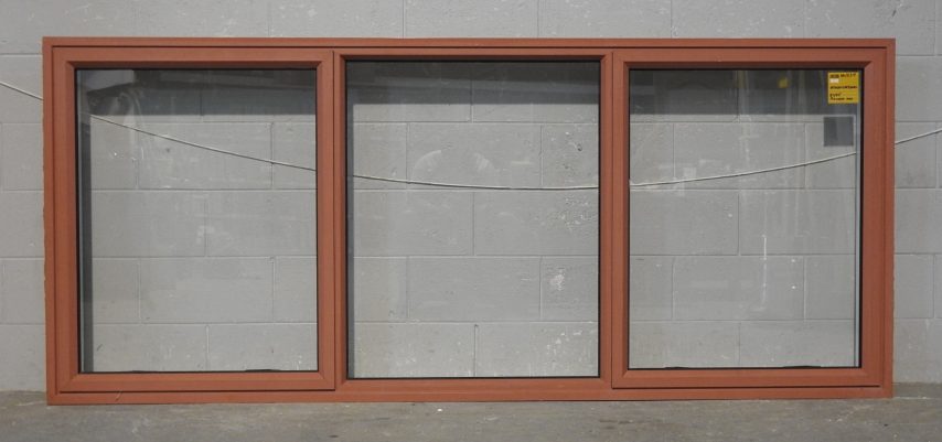 Pioneer Red Aluminium Double Awning Landscape Window