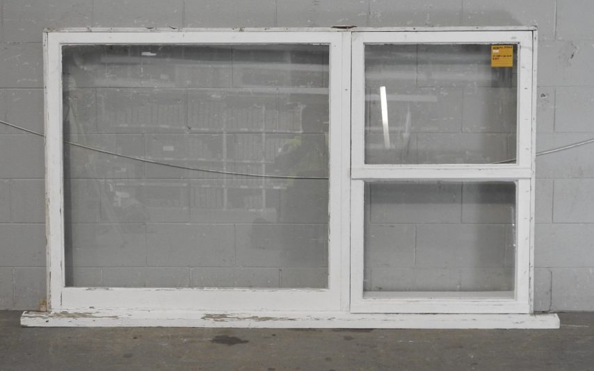 Wooden Double Awning Window With Picture Window