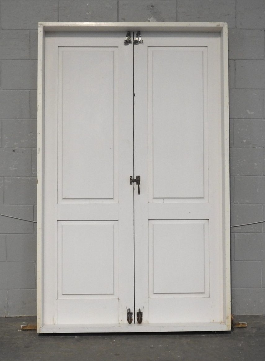 Wooden Exterior Double Doors Ex-Garage/Shed