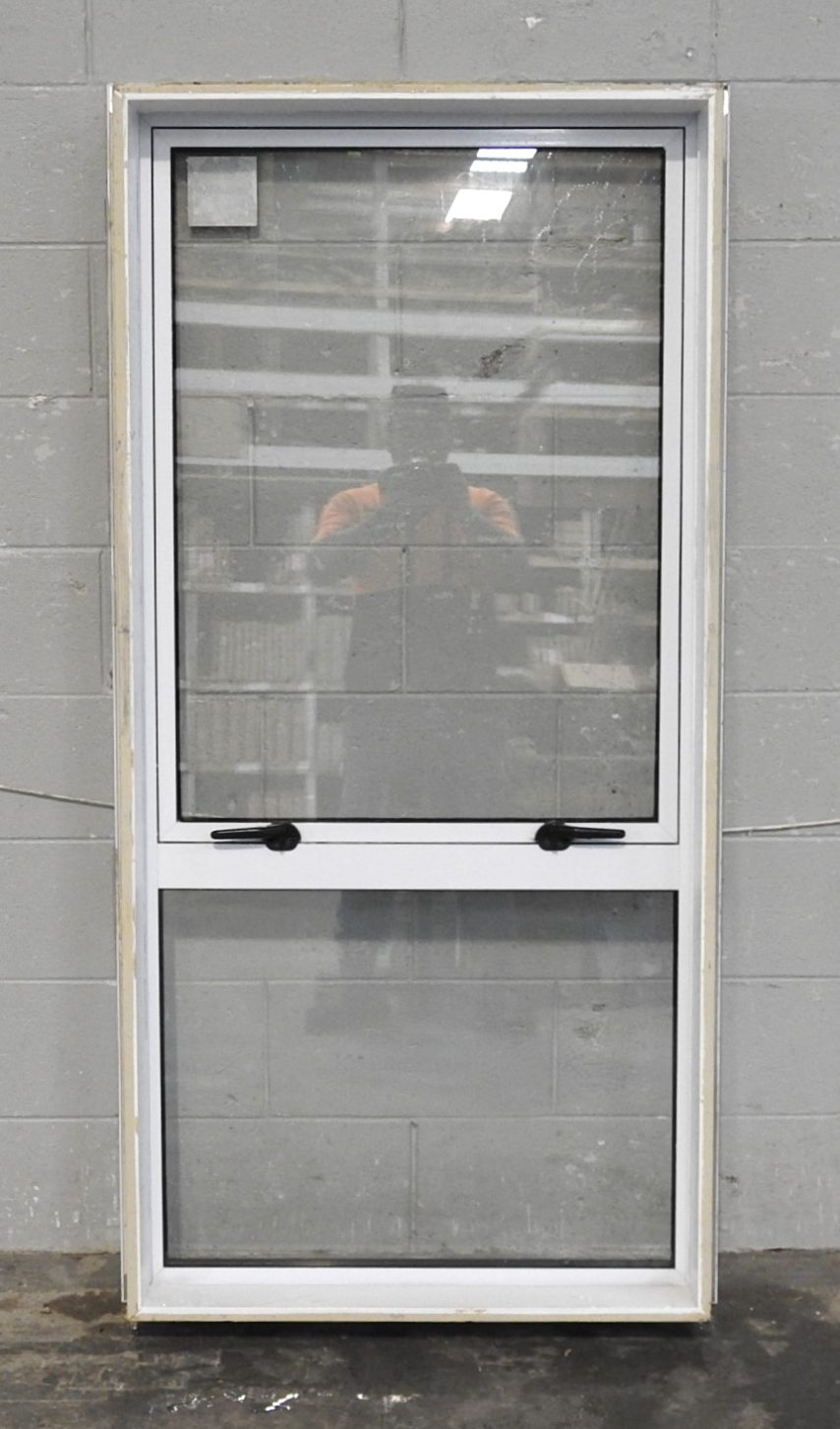 White Aluminium Single Awning Window - Double Glazed