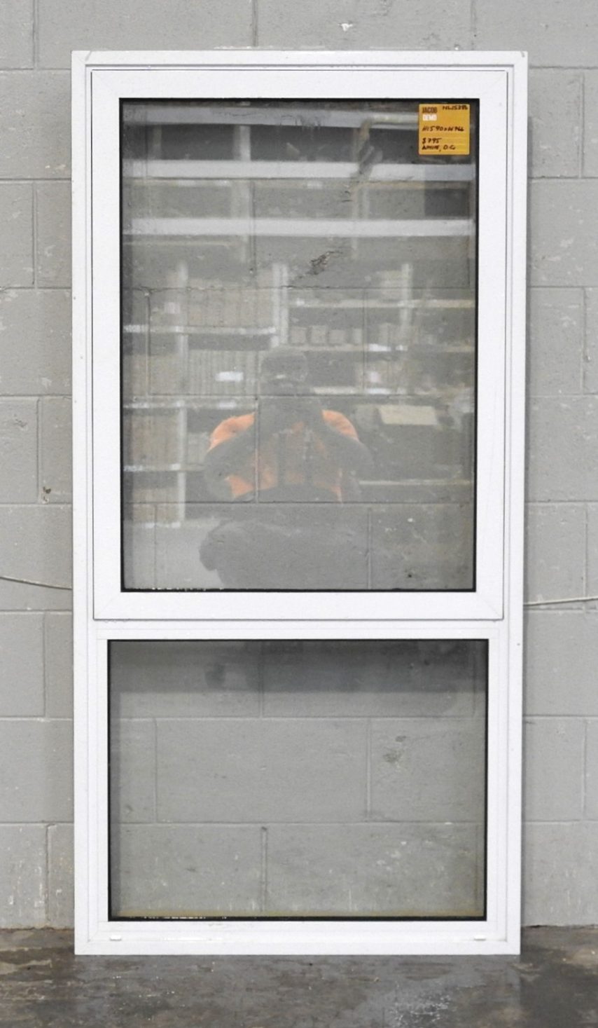 White Aluminium Single Awning Window - Double Glazed